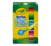 Crayola Washable Super Tips Markers, 50 Count