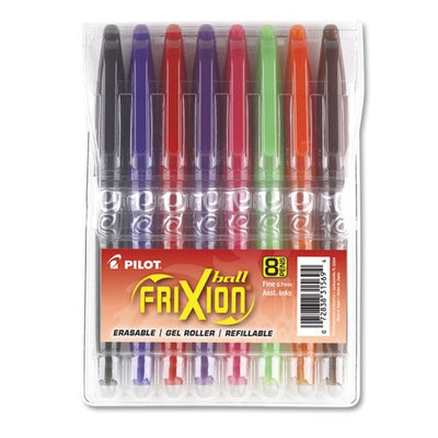 Frixion Erasable Ball Pen 8/pk Assorted Colors