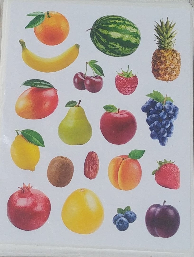 Fruit Stickers Die Cut (20 Sheets)