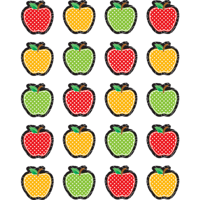 Dotty Apples Stickers 1" 120/pk