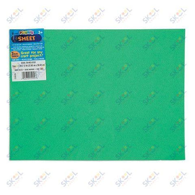 Foam Sheets (Neon Green, 9" x 12") 15/pk