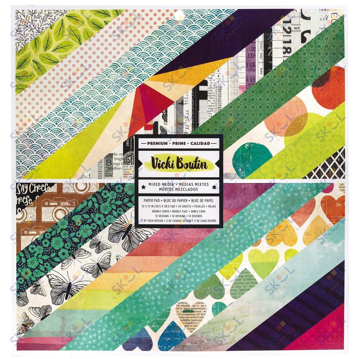 Paper Pad - Vicki Boutin - Color Kaleidoscop Double Sided