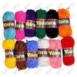 Yarn Assorted Colors 12/pk