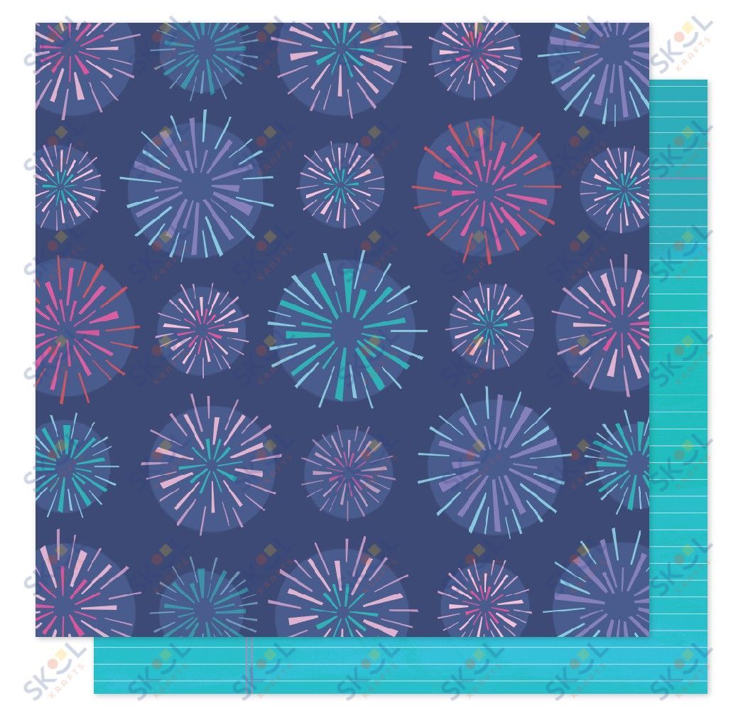 Patterned Paper - Sparkle City- 12 X 12 - Sparkly Sky