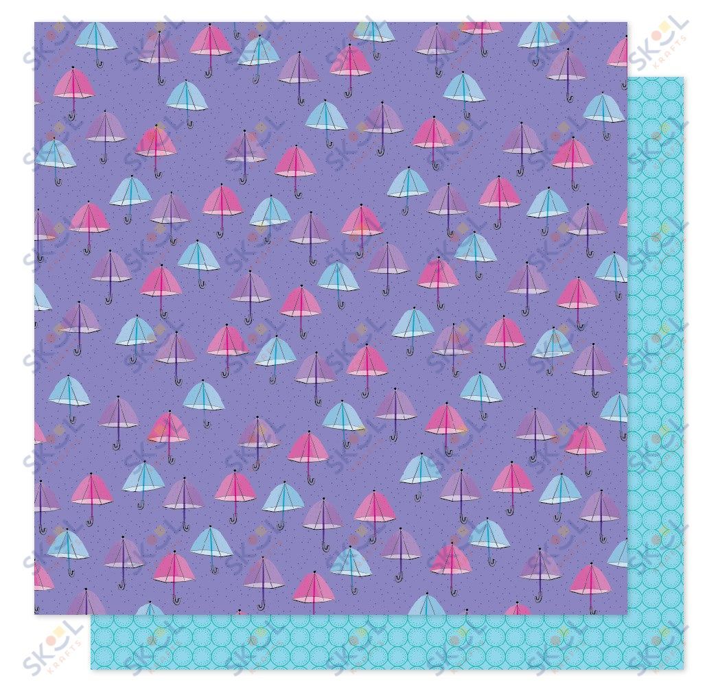 Patterned Paper - Sparkle City - 12 X 12 - Rainy Day