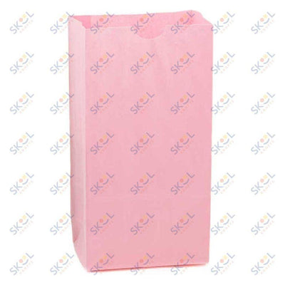 Craft Paper Bags (Small 4.5" x 2.5" x 8.5", Red, 100)
