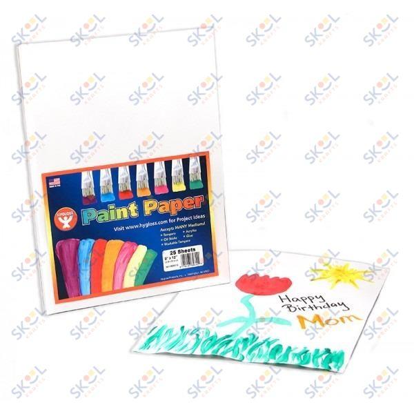 Paint Paper (Paint Paper - 25 Sheets 9" x 12")