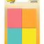 Post-it Notes, 1.5 in x 2 in, 4 Pads/Pack