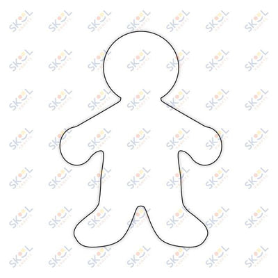 People Shape Cut-Outs, White, 25 Pcs (6")