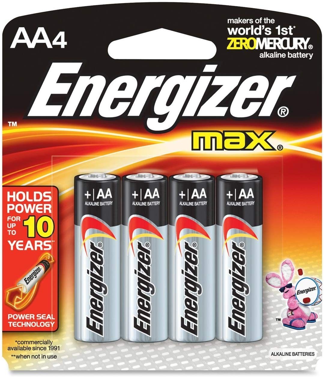 Energy Max Alkaline Battery (AA, 4/pk)