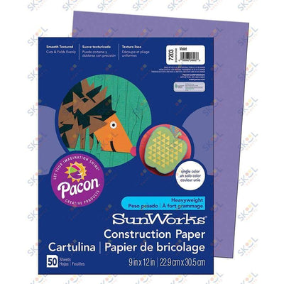 Construction Paper 9"x12" (50 Pack, Yellow)