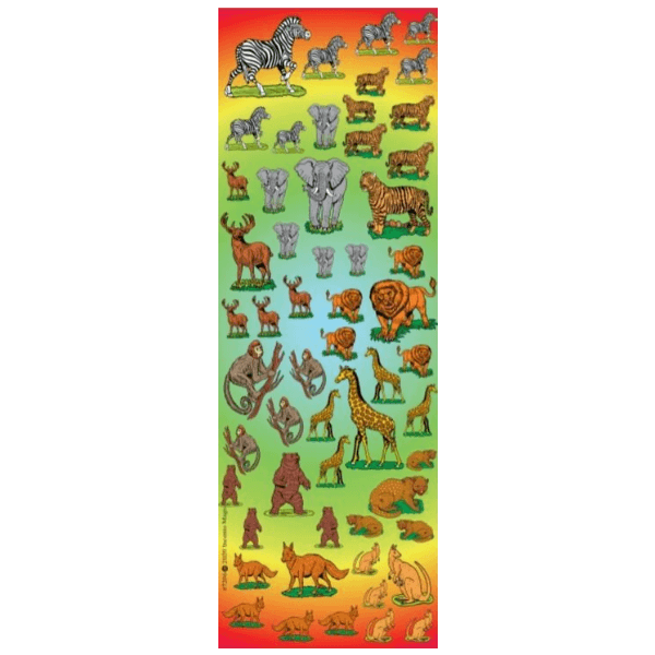 Wild Animals Stickers small 25 Sheets