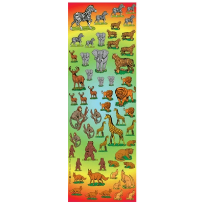 Wild Animals Stickers small 25 Sheets