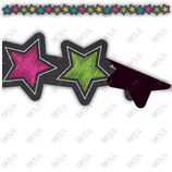 Chalkboard Brights Stars Magnetic Border 24" x 1 1/2" 12/pk