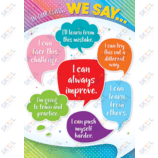 In Our Class, We Say... Positive Poster 13 3/8" x 19" 1/pk