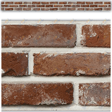 Red Brick Straight Border 3'' x 35'' 12/pk