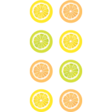 Lemon Zest Mini Stickers 1/2" 378/pk