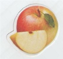 Slice Apple Cutout 2" 40/pk
