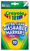 Crayola Ultra-Clean Washable Classic Fine Markers 10/pk