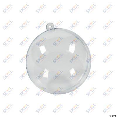 DIY Medium Clear Ornaments 3.25" 12/pk