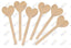 Wood Die Cut Craft Sticks