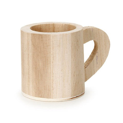 Wood Bucket - Mug Design with Handle