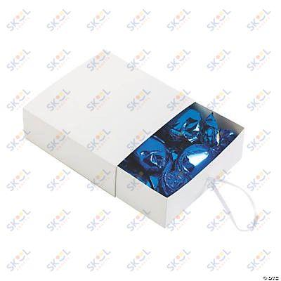 White Favor Pull Boxes 3" x 3" x 1" 12/pk