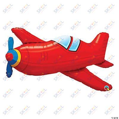 Vintage Airplane-Shaped 36" Mylar Balloon