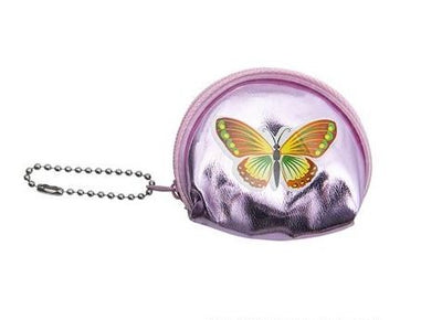 Butterfly Coin Purse Keychain 12/pk