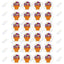 Flower Pots Stickers 1" (25 Sheets)
