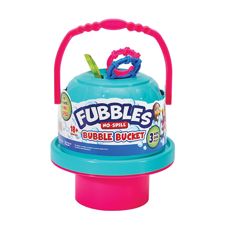 Fubbles No-Spill Big Bubble Bucket With Bubbles 20oz