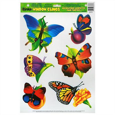 Butterflies Window Clings 12" x 17" 1pk