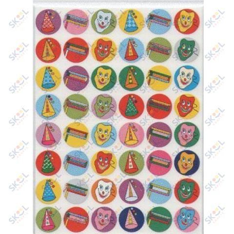 Stickers Purim Symbol 3/4" 10/pk