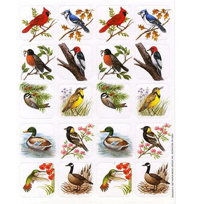 Birds Theme Stickers 1" 120/pk