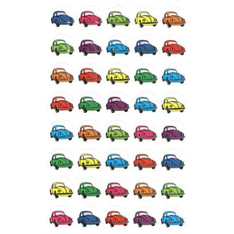 Stickers Cars colorful 25/sheets