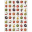 Stickers Smiley Fruit 3/4" 10 sheets