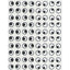 Stickers Eyes Black 1/2" 10/Sheets