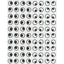 Stickers Eyes Black 1/2" 10/Sheets