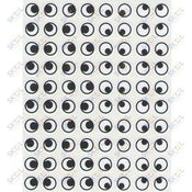 Stickers Eyes Black 1/2