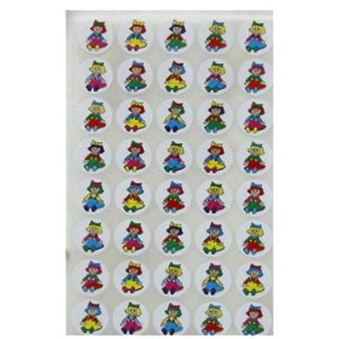 Stickers Dolls 3/4" 25/Sheets
