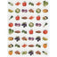 Stickers Vegetables 3/4" 10/Sheets