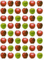 Stickers Apple 3/4" 10/sheets