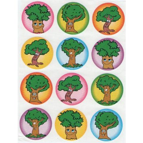 Stickers Trees 1 1/2" 10 Sheets