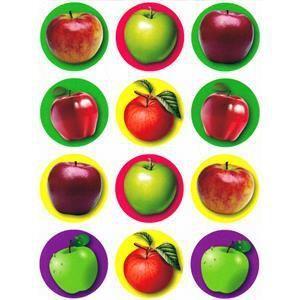 Apple Stickers 1.4" 10 Sheets