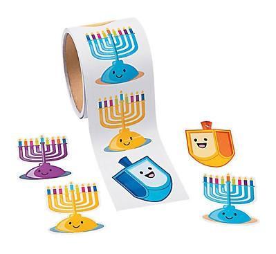 Chanukkah Sticker Rolls 2 1/2"