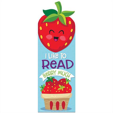 Strawberry Scented Bookmarks 24/pk