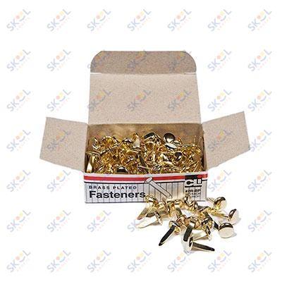 Fasteners Brass Plated (1", 100 Pack)