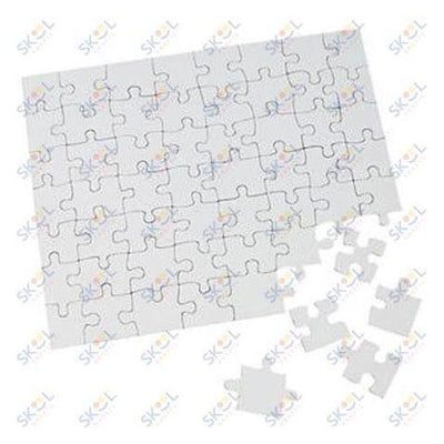 8" x 10" 56-Piece DIY White Cardboard Jigsaw Puzzle Sets - 24 Pc.