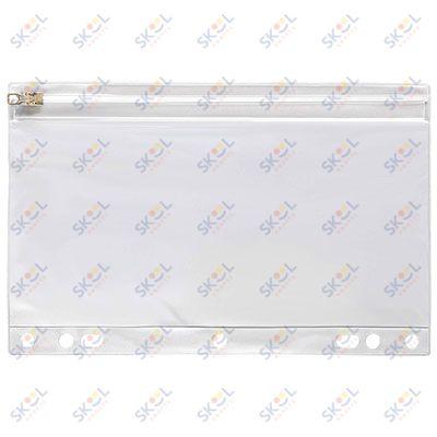 Vinyl Clear Plastic Zippered Binder Pouch 7