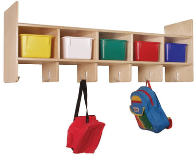 5-Section Wall Locker with Multi-Colored Trays